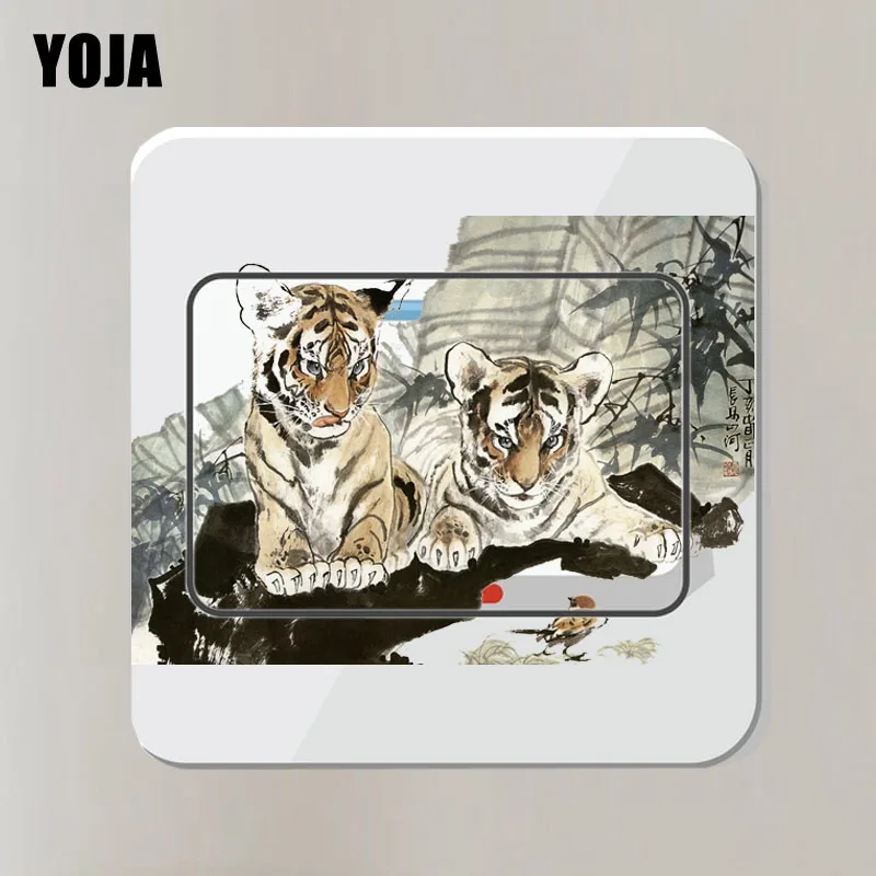YOJA Distinctive Beast Chinese Style Magic Switch Wall Sticker Room Decor Beautiful Colored Coolest 14ss0069 | Дом и сад