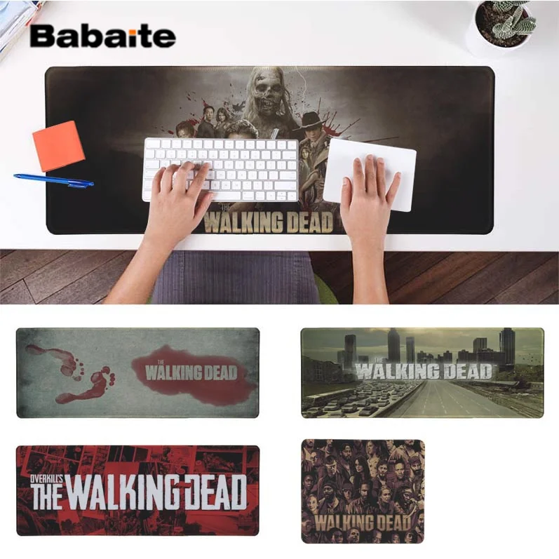 

Babaite In Stocked Wholesale The Walking Dead Silicone large/small Pad to Mouse Game Rubber PC Computer Gaming mousepad
