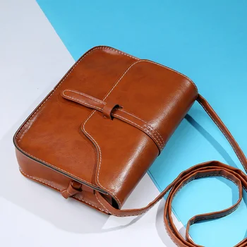

Pu Leather Small Crossbody Bags Women Solid Mini Messenger Bag Ladies Travel Fashion Hasp Flap Phone Money Pack Purse
