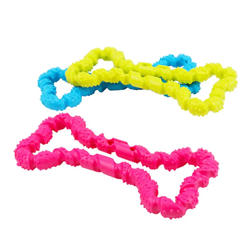 Dog Chew Toys Durable Bone Shape Dog Toys for Aggressive Tug Convex Design animal Outdoor summer Grassland garden AprT6 (3)
