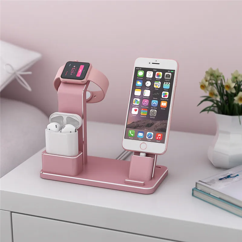 Yfw Charging Stand For Apple Watch 4 In 1 Airpods Accessories Charging Dock Phone Holder For Iwatch Series 2 1 Iphone Series Stand For Apple Watch Charging Standstand For Aliexpress