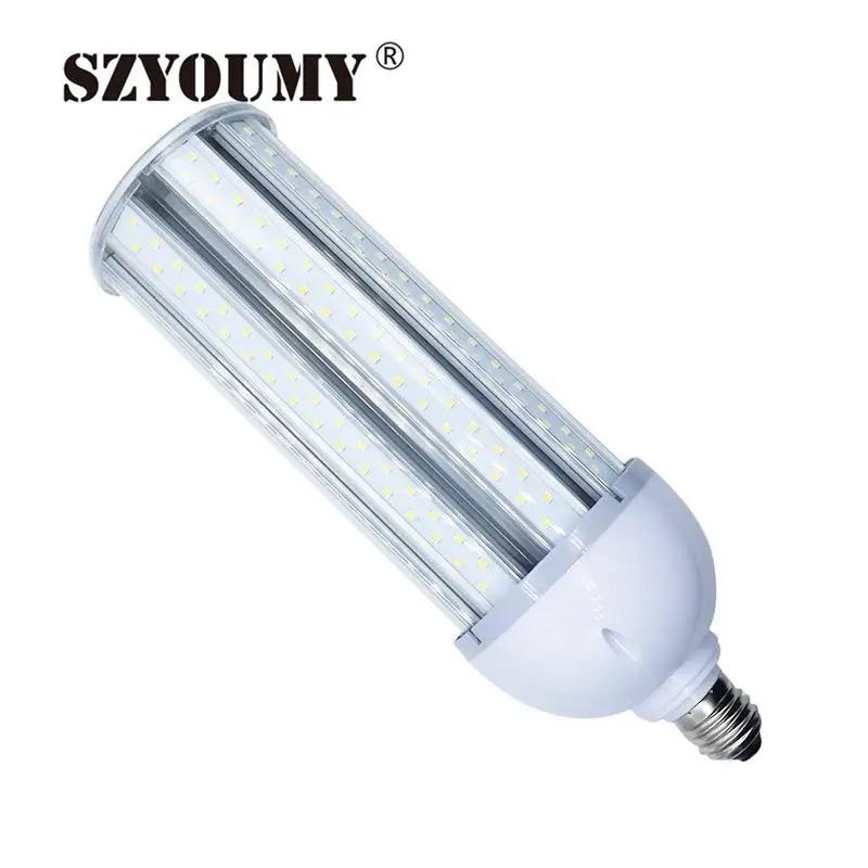SZYOUMY 12 W 16 W 20 W 24 W 25 W 30 W 35 W 40 W 50 W ласты радиатора E27 E39 E26 E40 светодиодные лампочки «Кукуруза» П-образный лампы 85-265 В переменного тока