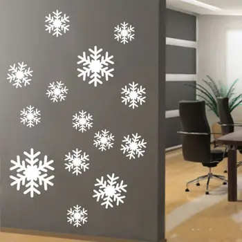 

Snowflakes Wall Window art vinyl decal sticker Mural Holiday Winter Party Decor