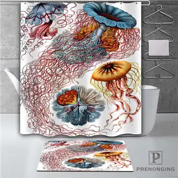 

Custom Haeckel_Nudibranchia Waterproof Shower Curtain Doormat Home Bath Bathroom Polyester Fabric Multi Sizes#18-10-18-(2)-39