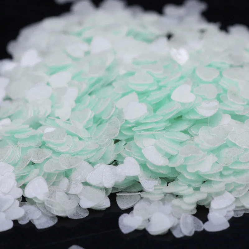 

1g/Box Fluorescent Luminous Face Naill Art Sequins Heart Star Round 1.5mm 3mm Clubbing Halloween Makeup