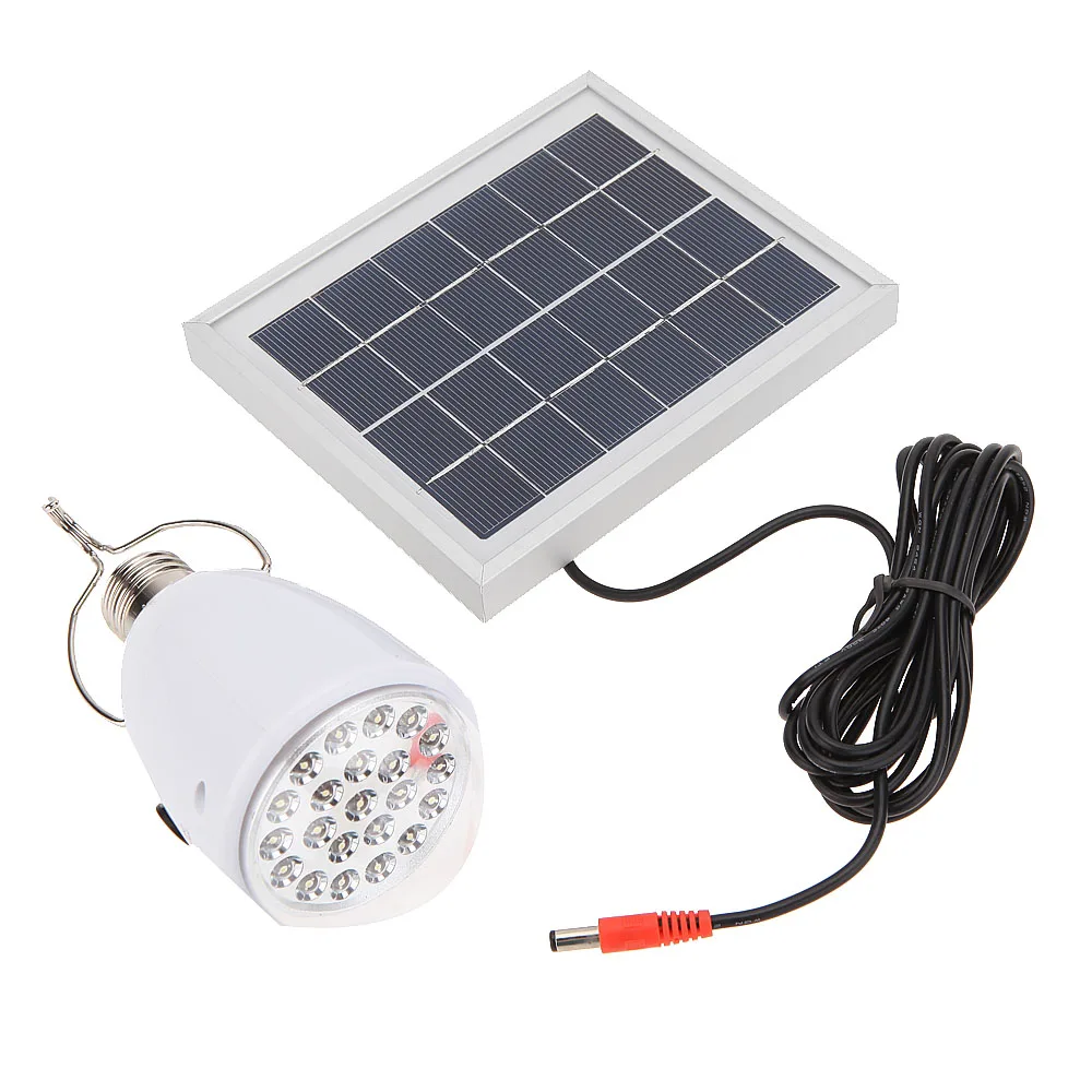 

Solar Powered LED Light AC/DC Supply Portable Rechargeable USB Charging Smartphone Home Camping Emergency Outdoor Travel Lamp