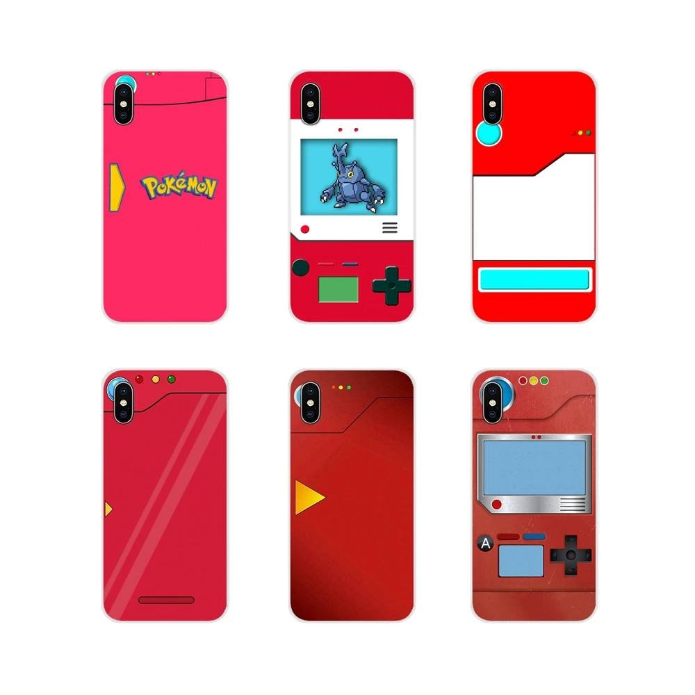 

For Samsung Galaxy S4 S5 MINI S6 S7 edge S8 S9 S10 Plus Note 3 4 5 8 9 Pour Red Pokedex Alt Art Poster Transparent Soft TPU Case