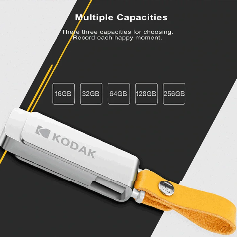 Kodak металлический USB3.1 флеш-накопитель K133 Флешка 256 ГБ 128 Гб 64 ГБ 32 ГБ 16 ГБ флеш-карта памяти, Флеш накопитель memoria cel USB3.0