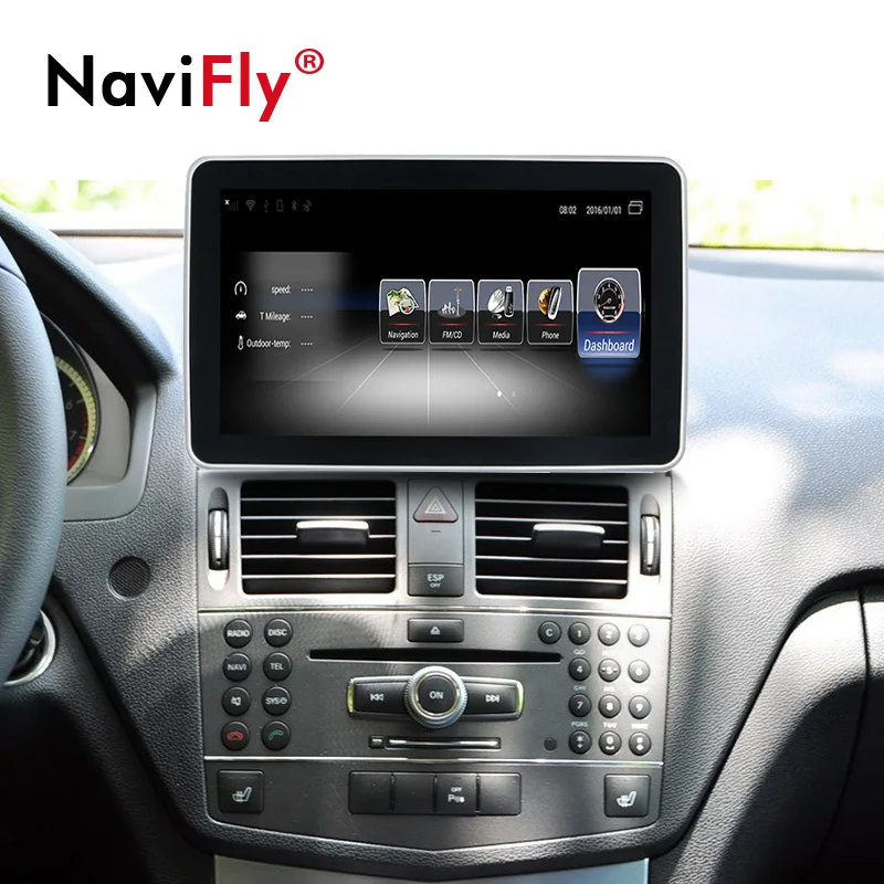 Navifly Android " экран автомобиля аудио радио gps плеер для Mercedes Benz C Class W204 S204 2008-2010 с 4G SIM wifi приложение загрузки