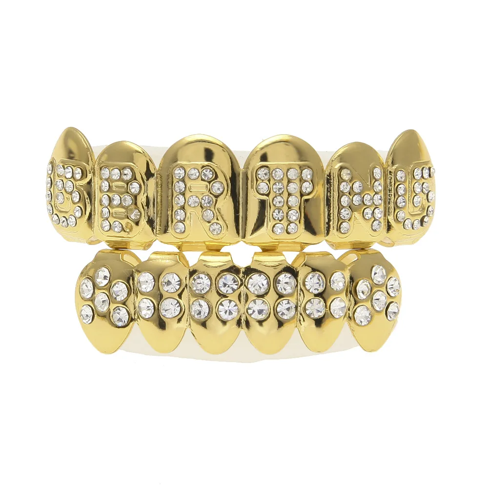 Украшения для тела Grillz Teeth мужчин и женщин ювелирные изделия в стиле хип хоп с