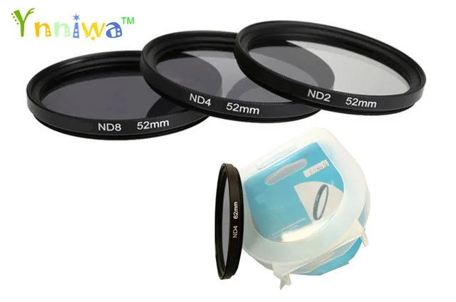 3pcs/set 49 52 55 58 62 67 72 77mm ND2 ND4 ND8 Neutral Density filter with box for canon nikon DSLR lens free ship tracking | Электроника