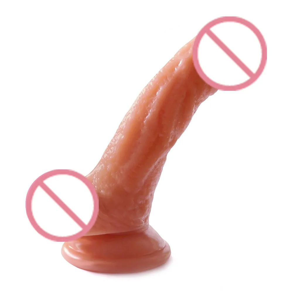 Tools for sale 4Colors Female Masturbator Artificial Mini Anal Penis Medical PVC Suction Cup Dick For