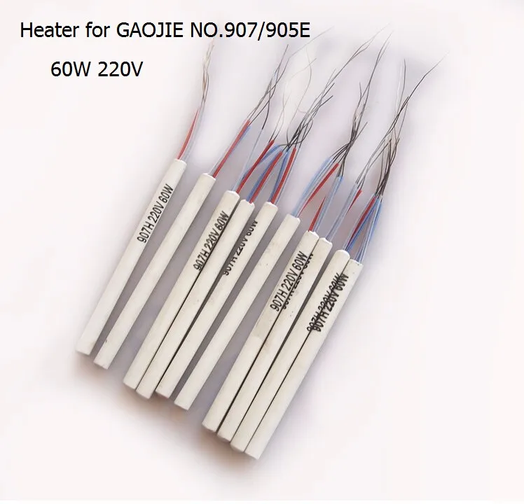 

Hot 10 Pcs 907H 220v 60w Adjustable Constant Temperature NO. 907 905E Soldering Iron Core Heater