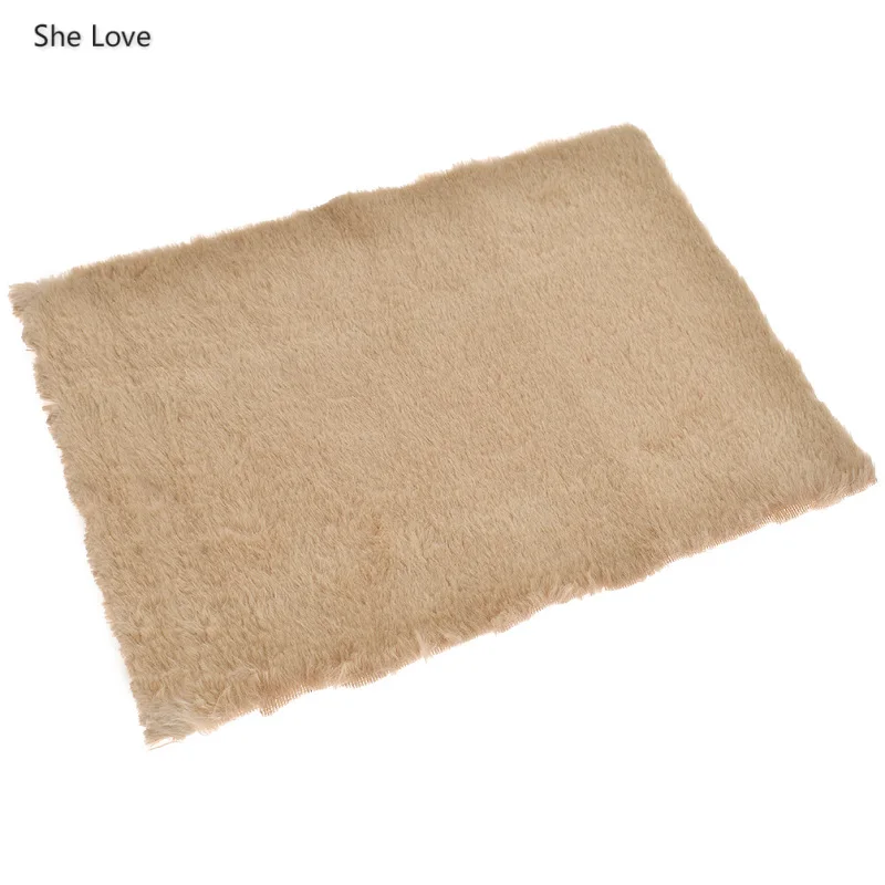 She Love 21X29 см мягкая иммитационная меховая ткань Швейные материалы для сумок луки