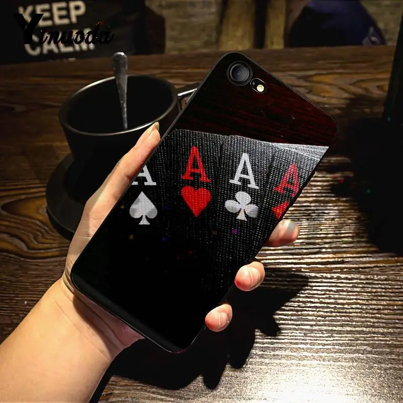 Yinuoda покер много цветов Роскошный чехол для телефона iPhone 7X6 6S 8 Plus 5 5S XS XR мобильный