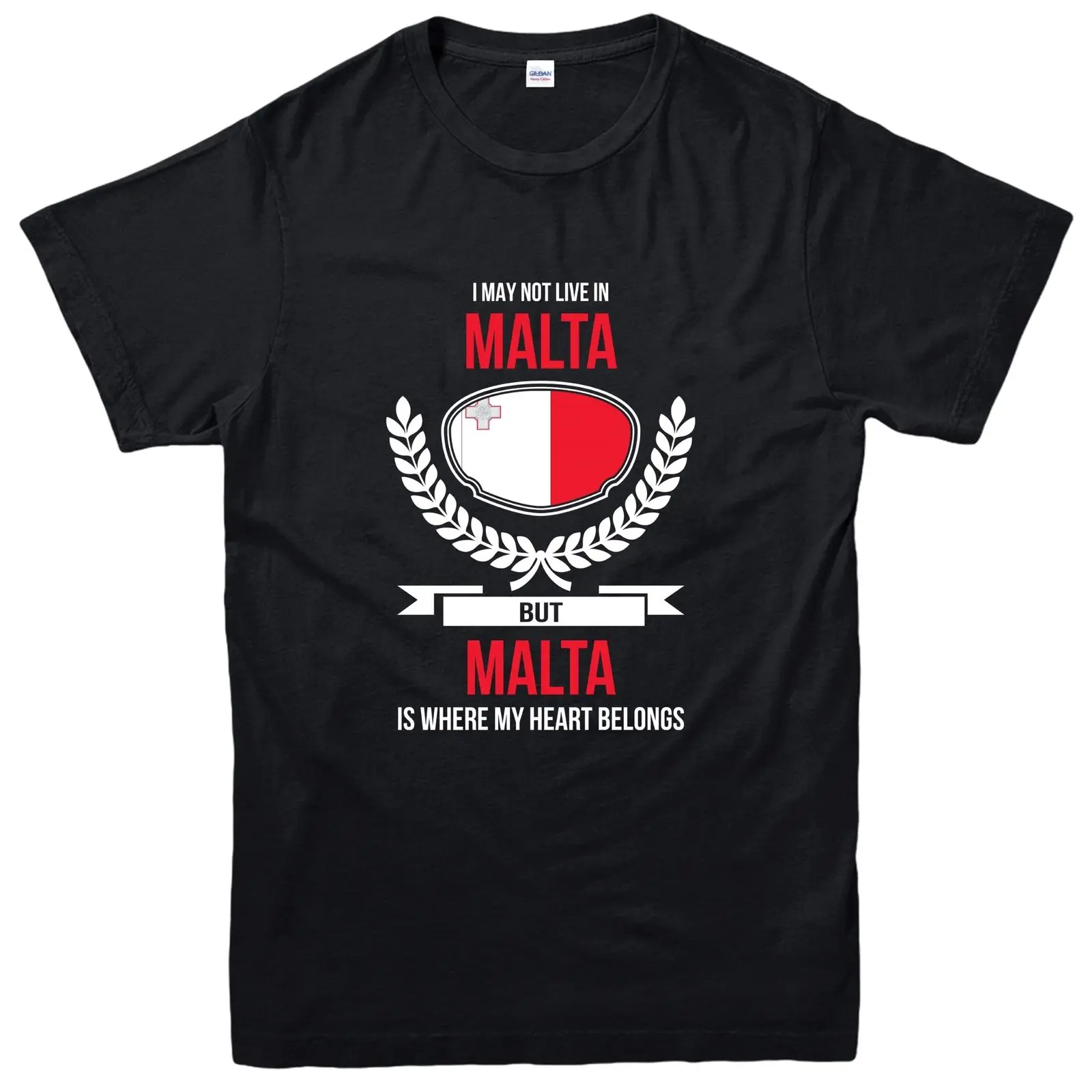 

2019 Cool Malta T-Shirt, My Heart Belongs To Malta Country Love Tee Top Unisex Tee
