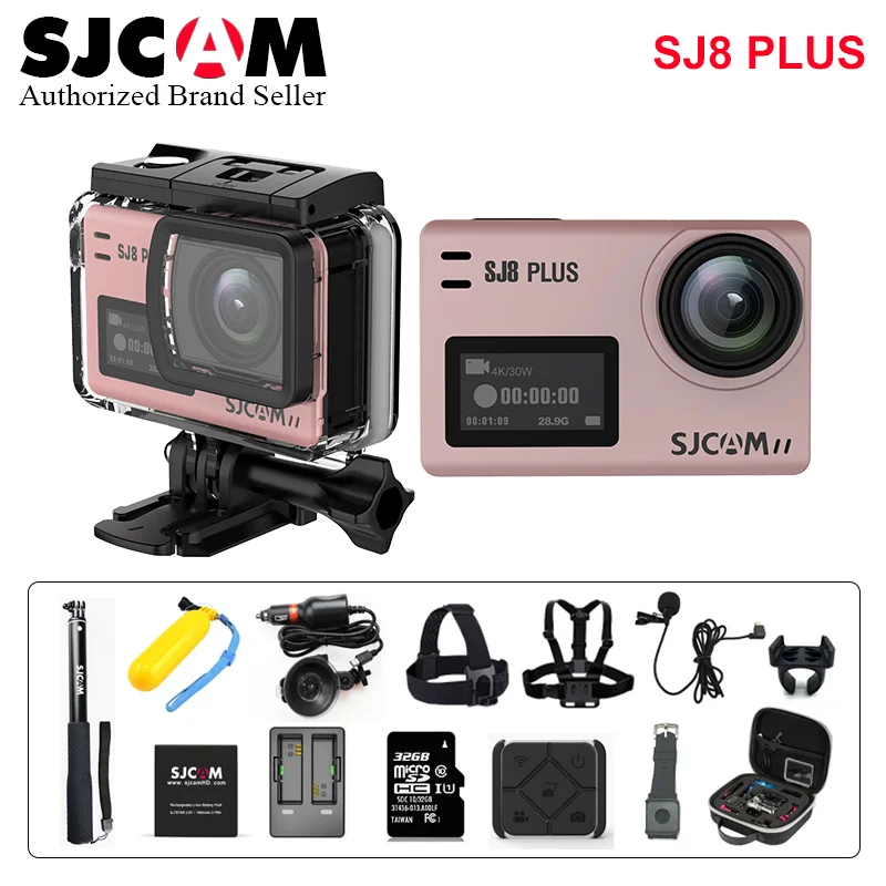 SJCAM SJ8Plus анти-встряхивание двойной сенсорный экран удаленный Спорт экшн-камера WiFi 4K 60fps Дайвинг 30M водонепроницаемый Novatek NT96683 SJ 8 P