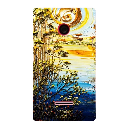 

Luxury Painting Coque Cover For Microsoft Nokia Lumia 435 Colorful Cute Drawing Phone Shell Back cover Ultra Thin Case