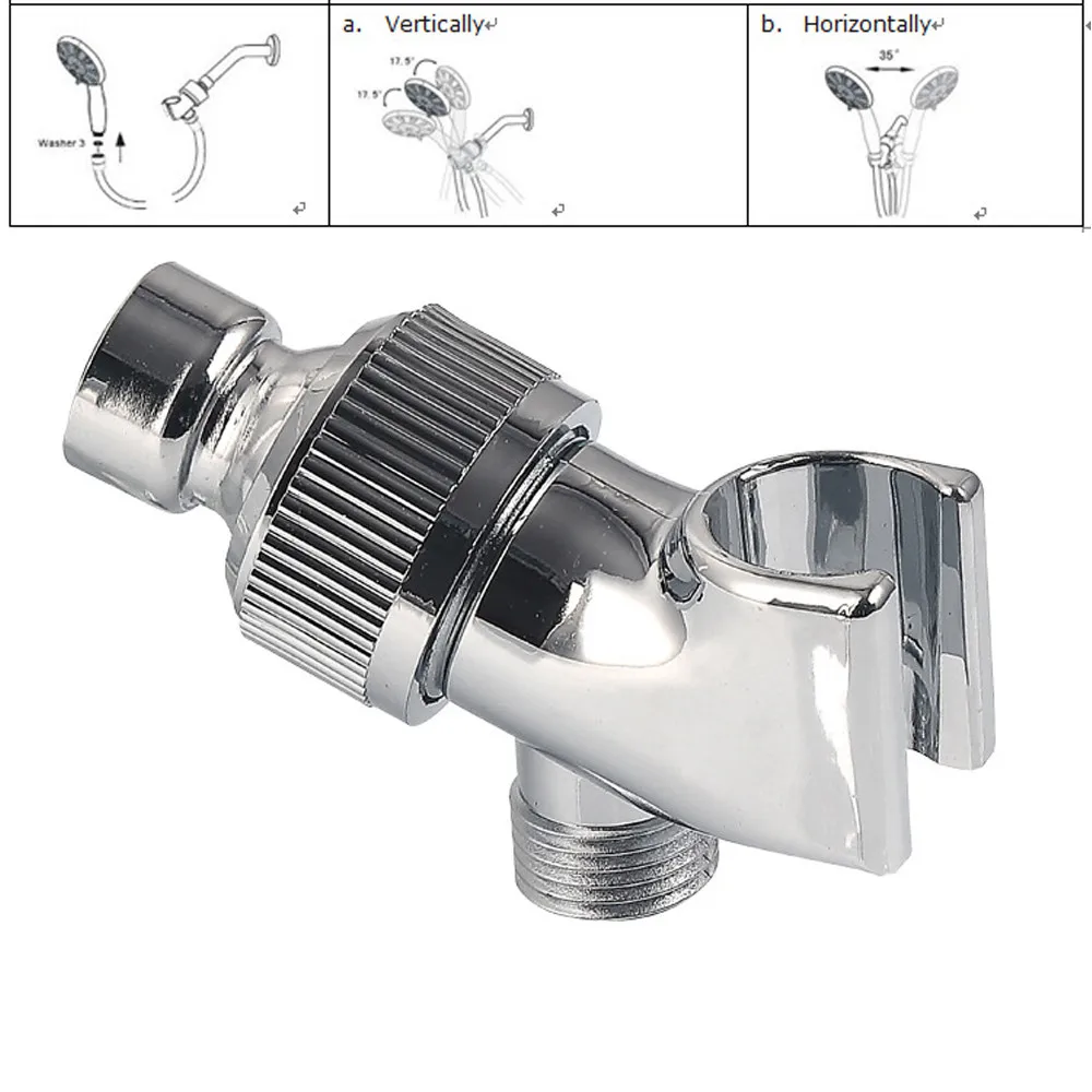 Универсальный Насадки для душа Держатель руку Установлен Регулируемый прикрученной на кронштейн Ванная комната Душ сепаратор разъем Ванная комната поставки