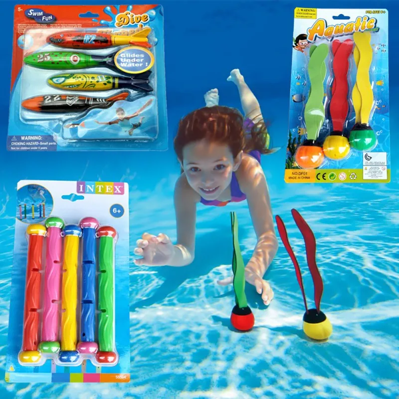 Hot sale Summer Torpedo Rocket Throwing Toy Funny Pool Diving Game Toy Children Underwater Dive Toy