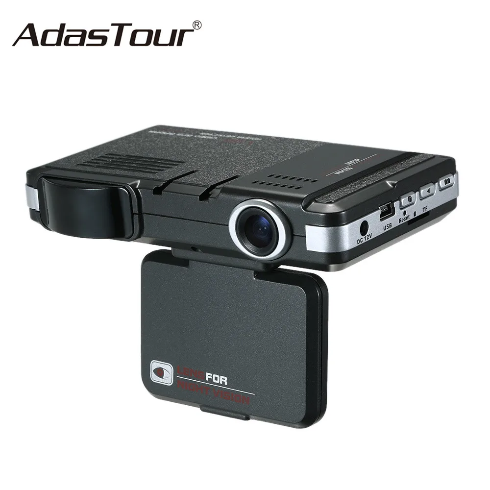 Антирадарный детектор российский автомобиль DVR 2 в 1 720P видеорегистратор радар