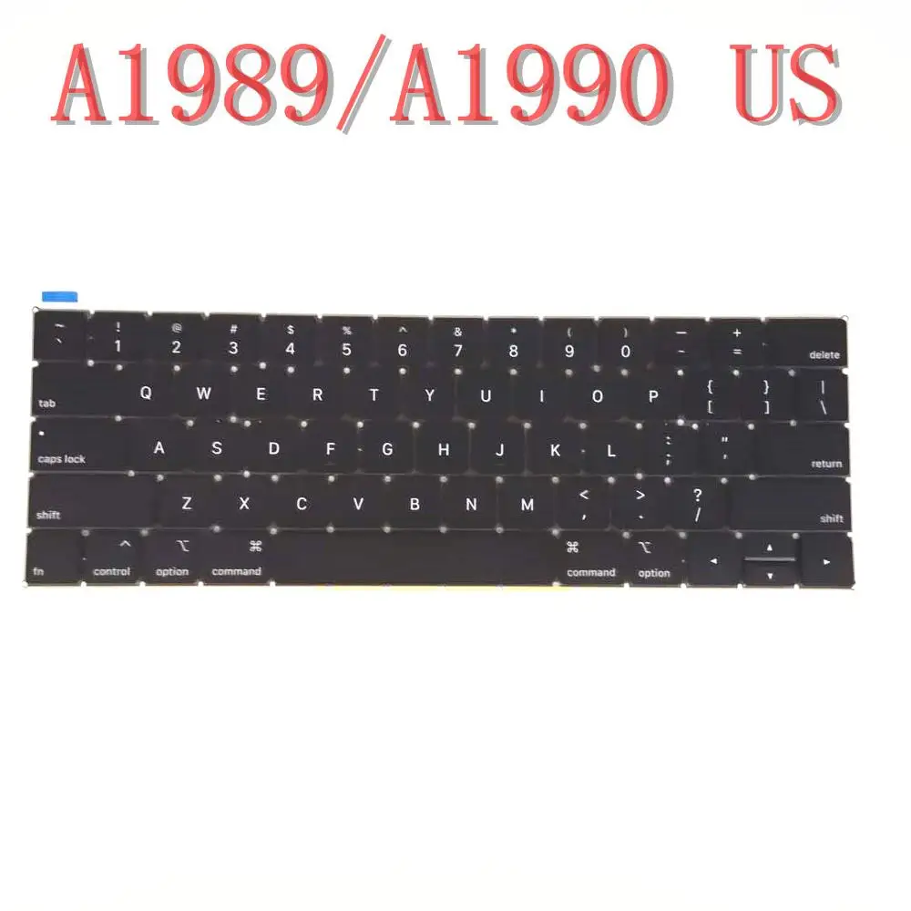 A1990 A1989 клавиатура с английской раскладкой для Macbook Pro retina 1" A1989 15" A1990 клавиатура на замену год