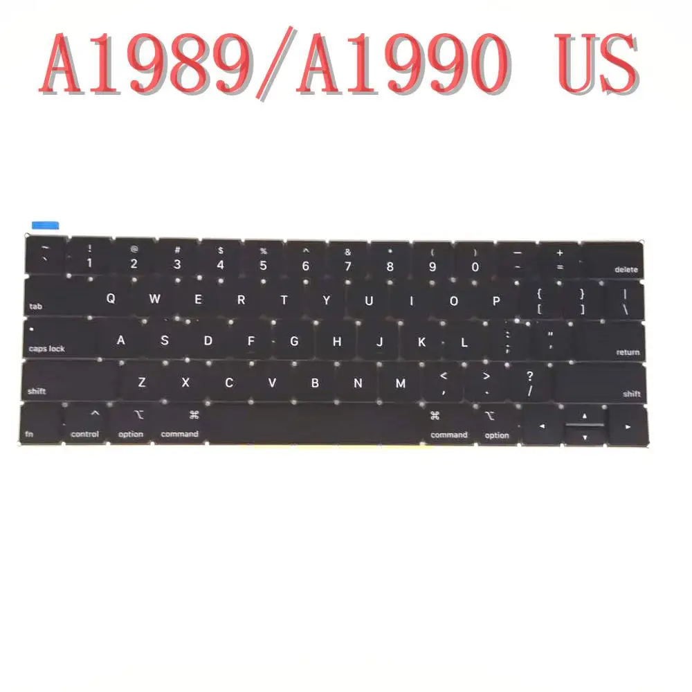 

New A1990 A1989 Keyboard US Layout For Macbook Pro Retina 13" A1989 15" A1990 Keyboard Replacement 2018 Year
