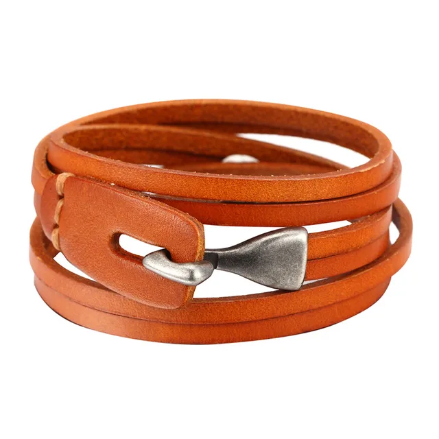 Mkendn New Arrival 3 Colors Multilayer Charm Leather Bracelet Men Mkendn New Arrival 3 Colors Multilayer Charm Leather Bracelet Men Women Anchor Hope Femme Friendship