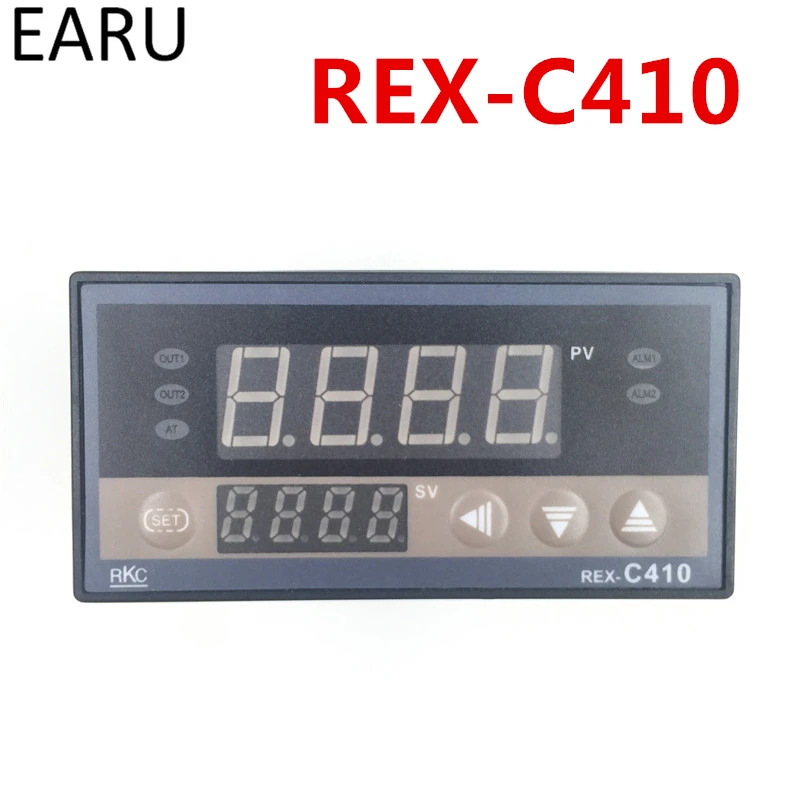 Tanie Cyfrowy temperatura pid regulator temperatury RKC REX C410 48*96mm poziome, wejście termopary K, PT100, J wyjście przekaźnikowe ciepła