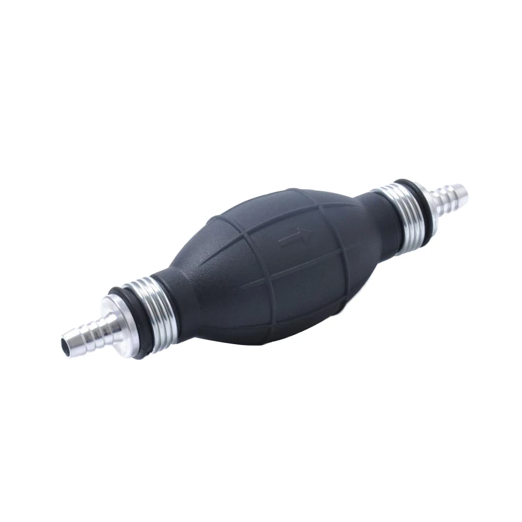 8mm 5/16inch Rubber Aluminum Marine Boat Motor Bulb Hand Pump Diesel Oil Gasoline Petrol Fuel Transfer Primer Pump Bulb Black