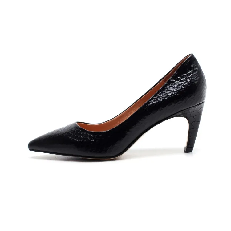 Alto Mujeres Genuino Mujer Nueva Tacones De Fiesta Vestido 2018 Dedo Tacón Del blanco En Zapatos Moda Mujeres Cuero Pie Puntiagudo {zorssar} Negro Antideslizante Finos Las UwOqw