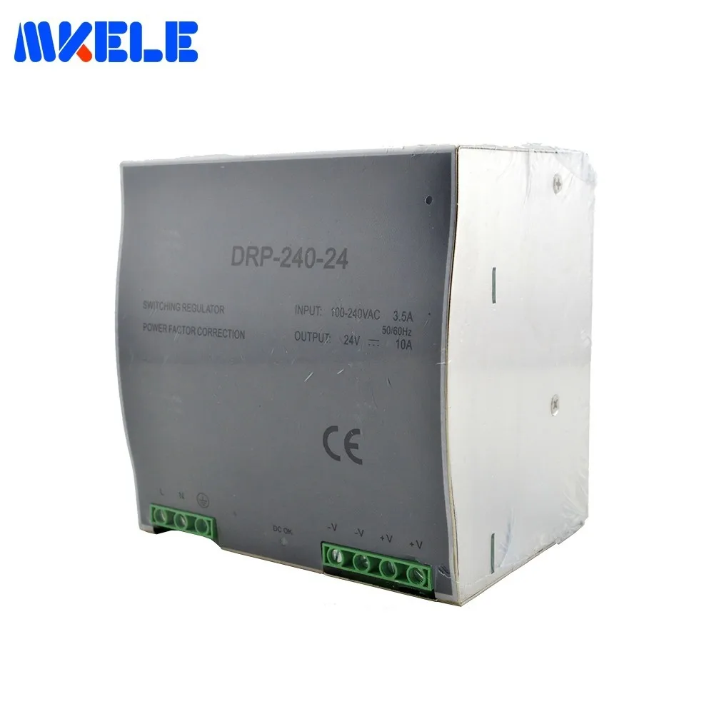 

240W 24V 48V DRP-240 Switching Power Supply 5A With CE Wide Range Adjustable Single Input AC DC Power Supply Free Shipping