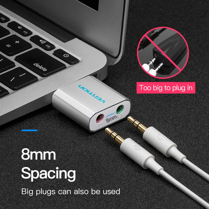 Купить шательство внешний по USB звуковая карта USB Джек 3.5 мм адаптер ...