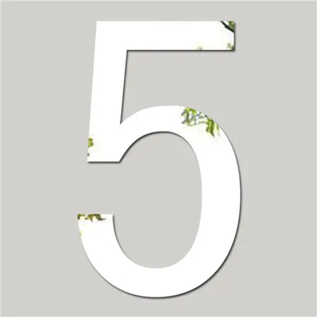 10 number letter mirror wall sticker 10cm diy art mural acrylic 3d