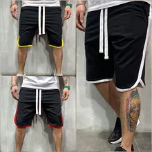 Новые мужские тренажерные залы фитнес свободные однотонные шорты летние быстросохнущие классные короткие мужские брюки повседневные дышащие спортивные штаны для бега