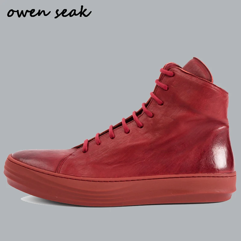 Мужские кроссовки из натуральной кожи со шнуровкой и молнией|shoes high|shoes high brandshoes
