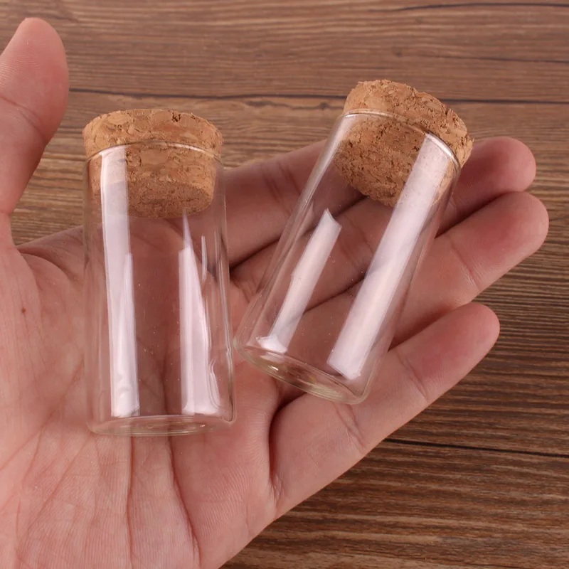 

24pcs 20ml size 27*50mm Test Tube with Cork Stopper Spice Bottles Container Jars Vials DIY Craft