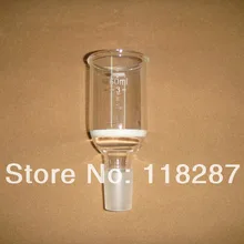 60 мл, 24/29, Стеклянная Воронка Buchner, 3# крупный фильтр, воронка, лабораторная стеклянная посуда, лабораторная воронка