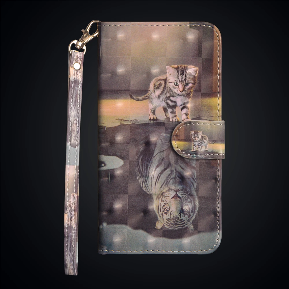 For Lenovo A1010 C2 K10A40 Case 3D Painting Flip Case For K6 K6 Power K6 Note Cover PU Wallet Leather Case Protective Cover