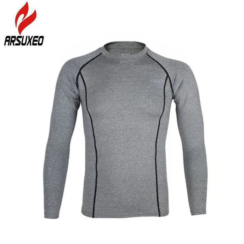 

Sport Cycling Underwear Mens Long Sleeve Shirt Fitness Stretch Clothes Road Bike Tights Quick Dry Breathable Clothing