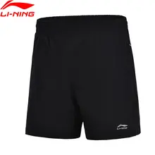 Li-Ning женские шорты для бадминтона, шорты для соревнований, дышащие, 91.1% полиэстер, 8.9% спандекс, подкладка, спортивные шорты AAPJ166 WKD608