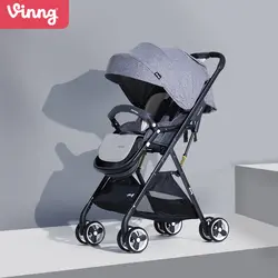 Детские коляски могут для сидения и лежания на ультра-легкий складной портативный детский с высоким видом Карманный Детский зонтик тележки