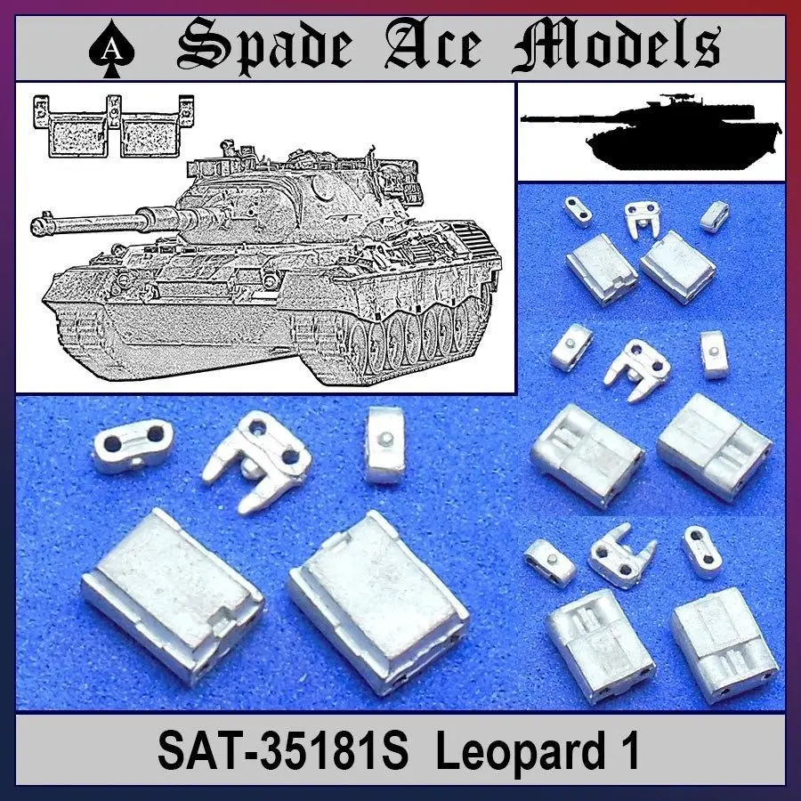 Spade Ace 1/35 35181S Metal Track German Leopard 1in Model Building