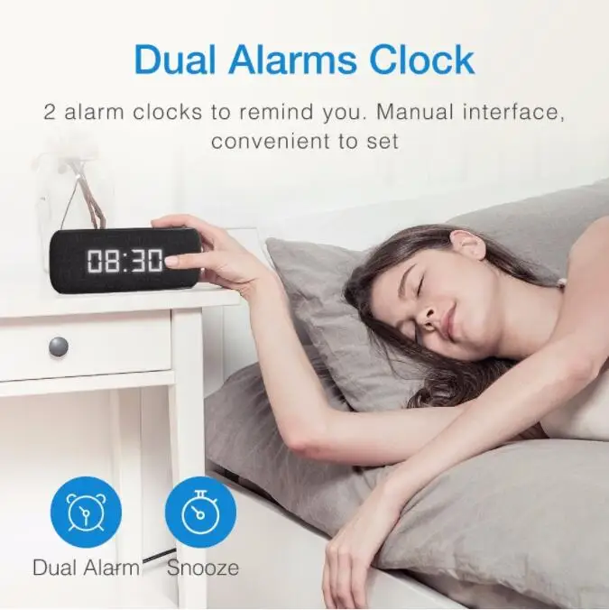 DDO HAVIT M29 Bluetooth динамик портативный домашний громкий с цифровым будильником 3D