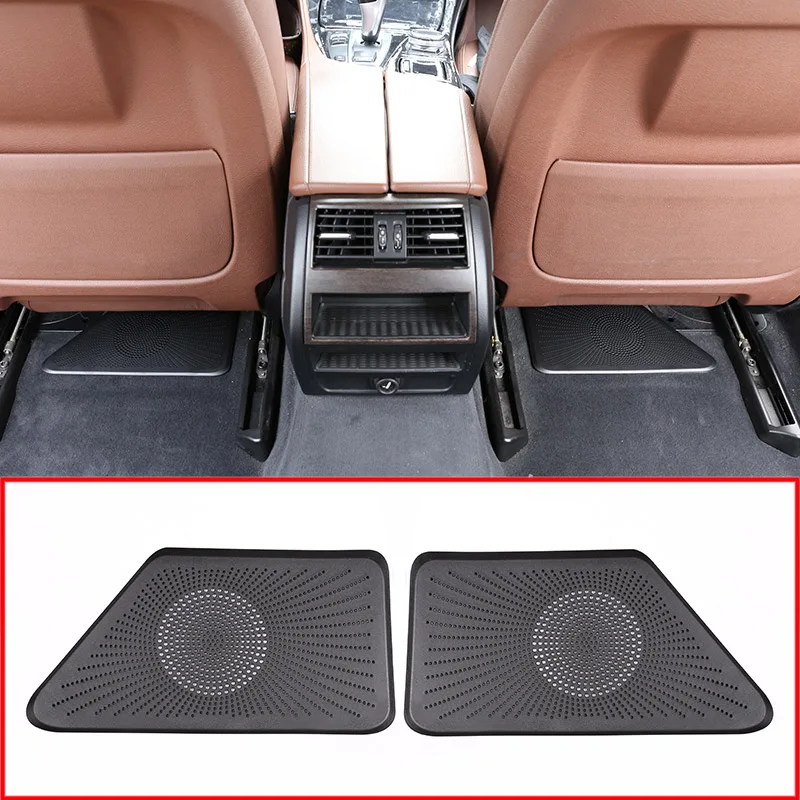 Best 2 Pces Black ABS Plastic Car Seat Lower Exit Dust Cover Trim For BMW 5 Series F10 2017 2018 Car Accessories