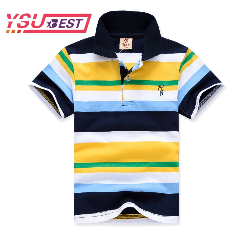 Boys Shirt Cotton Boys Polo Shirt Short Sleeve 2018 Summer New Arrival Boys Clothes Kids Polo Children Clothing Boys Polos Brand