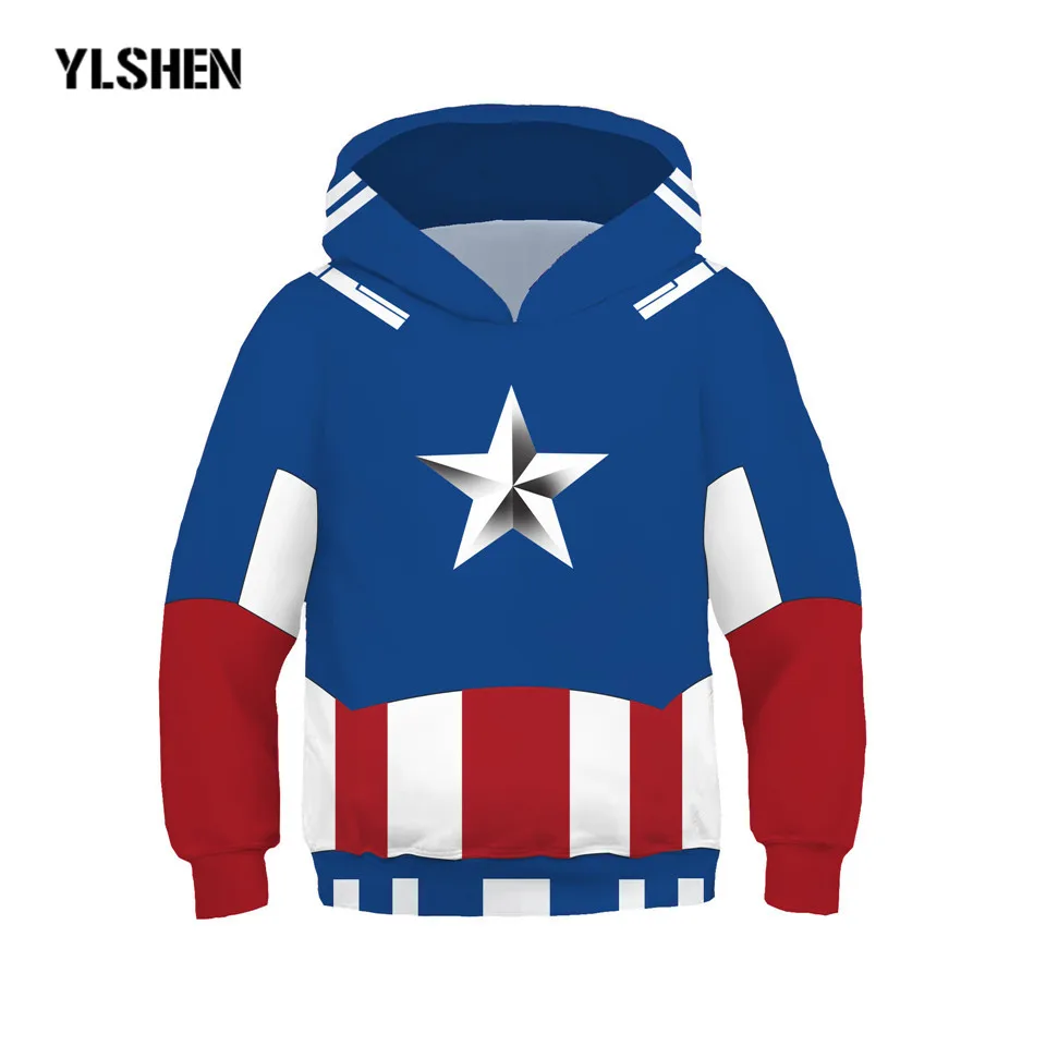 Kids Avengers Endgame Hoodie Jacket Avengers Quantum Sweatshirt Coat Captain Marvel Spider-Man Quantum Realm Cosplay Costume