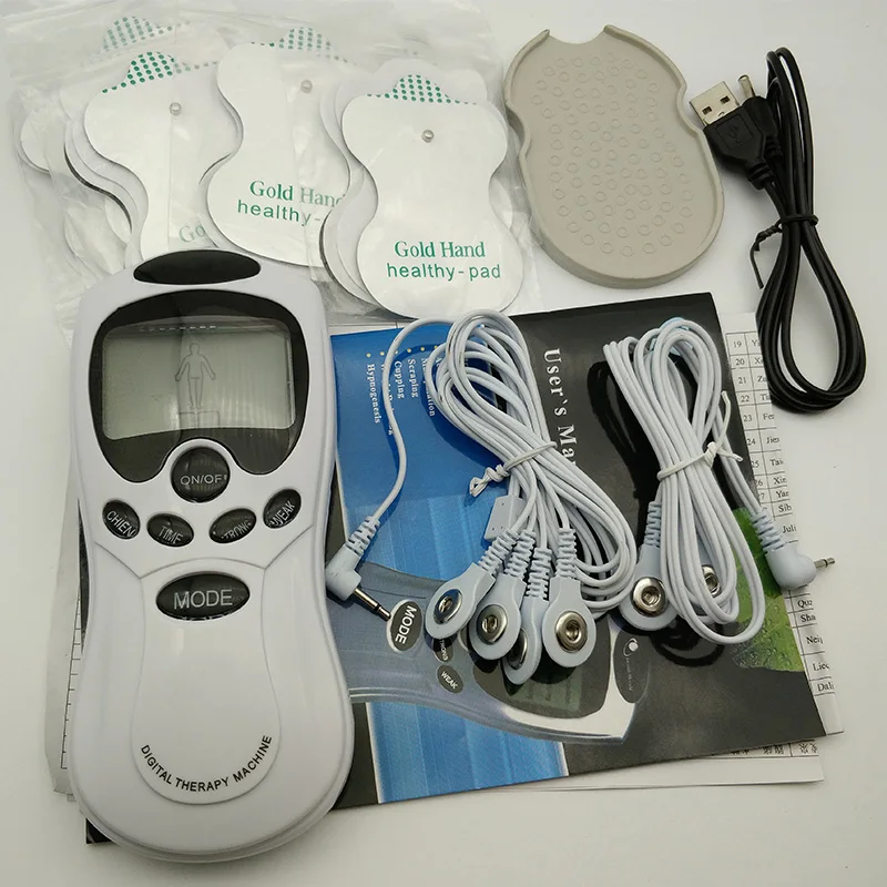 8Pad القطب الرعاية الصحية عشرة الوخز بالإبر الكهربائية العلاج Massageador آلة نبض الجسم Slimmming النحات مدلك جهاز