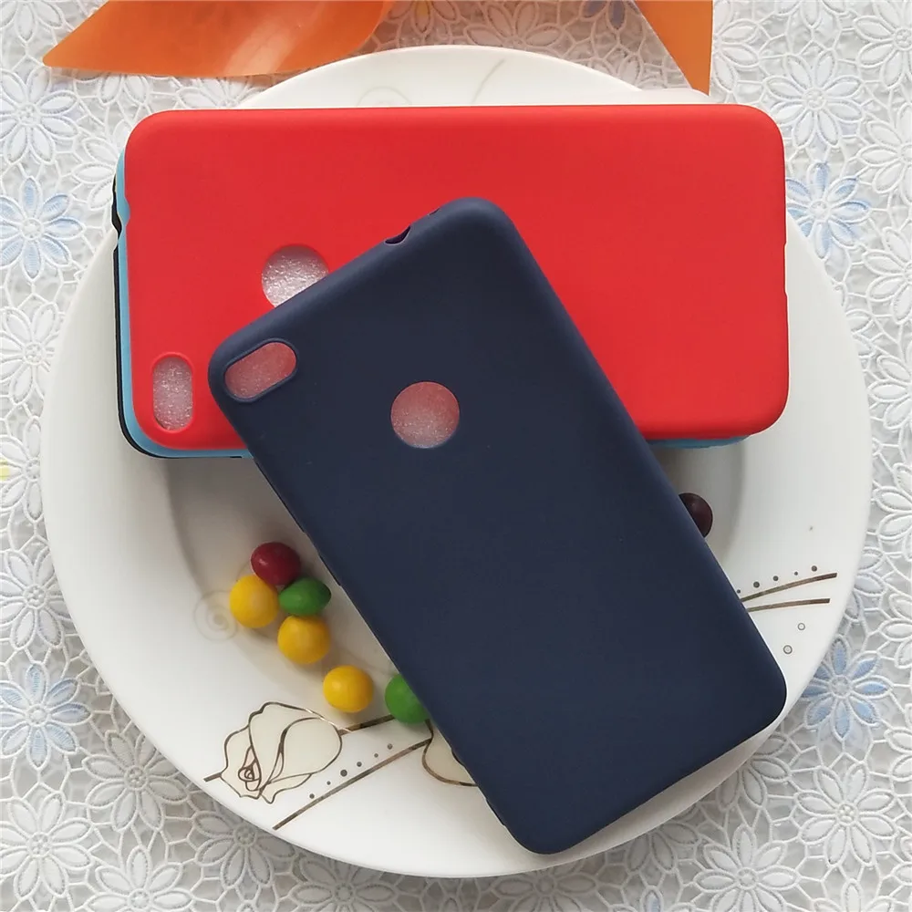Простые однотонные Цвет задняя крышка для huawei P9 Lite 2017 5 2 ''Macarons силиконовые