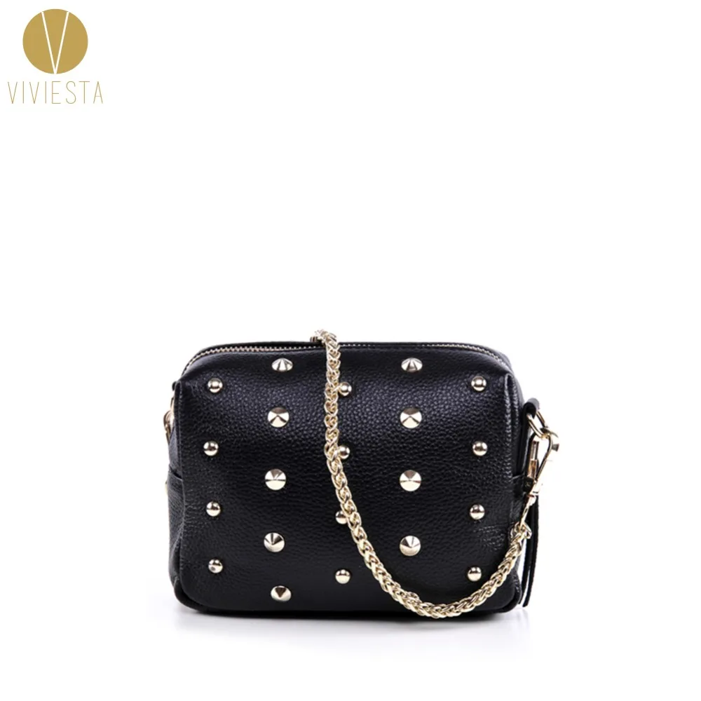 Black Crossbody Bag With Star Studs IUCN Water